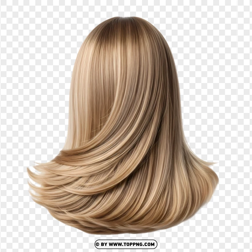 Shiny long blonde hair – straight, silky, natural