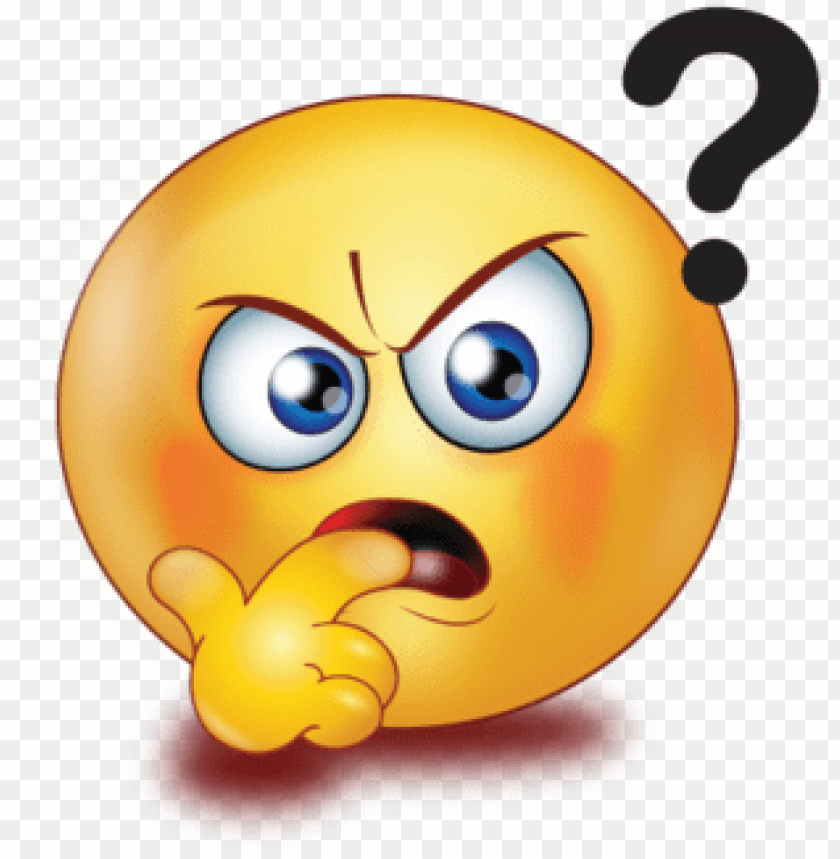 Shocked With Question Mark - Question Mark Emoji Animatio PNG Transparent Background