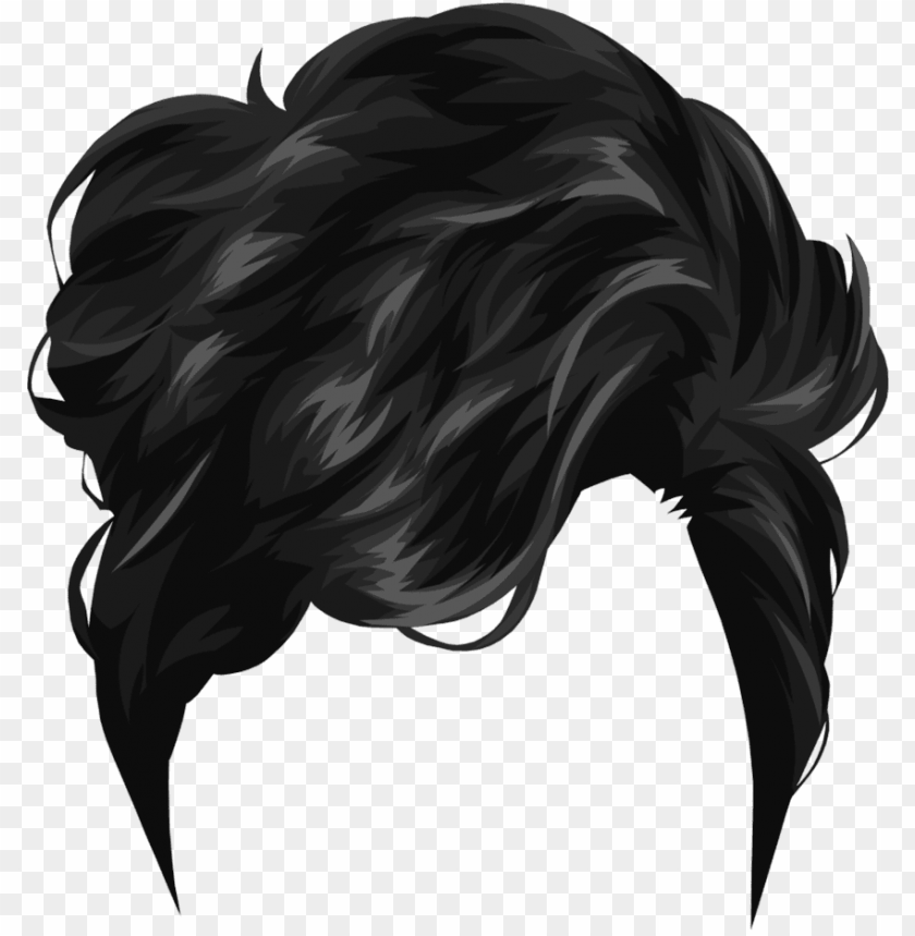 Download short black drawing hair png - Free PNG Images | TOPpng