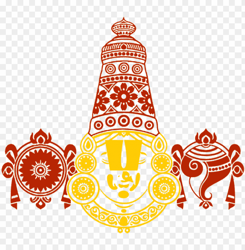Balaji Tilak, Lord Balaji, Tirupati Balaji, Balaji Tilak Red PNG and Vector  with Transparent Background for Free Download
