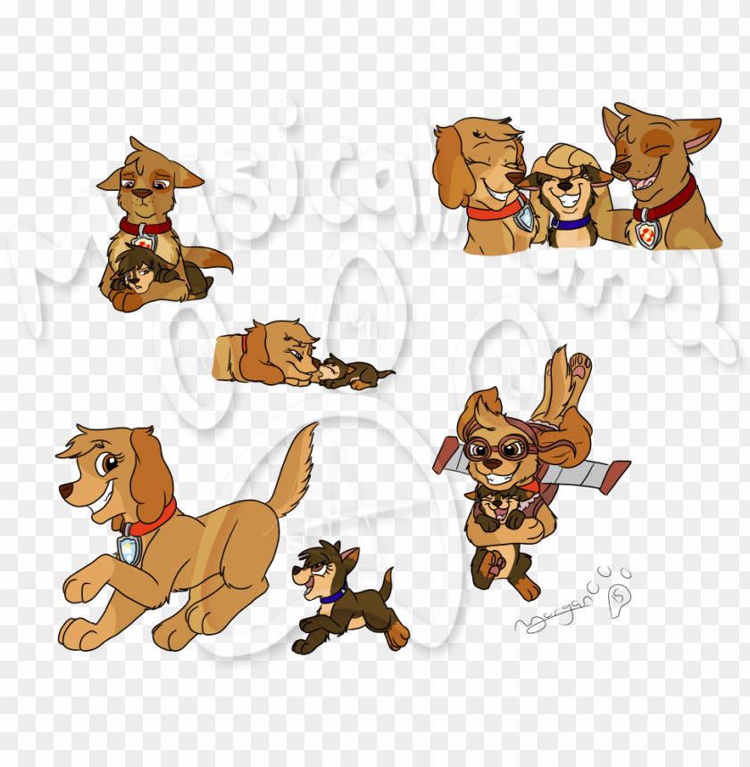 sibling love - paw patrol lani and dyla PNG image with transparent backgrou...