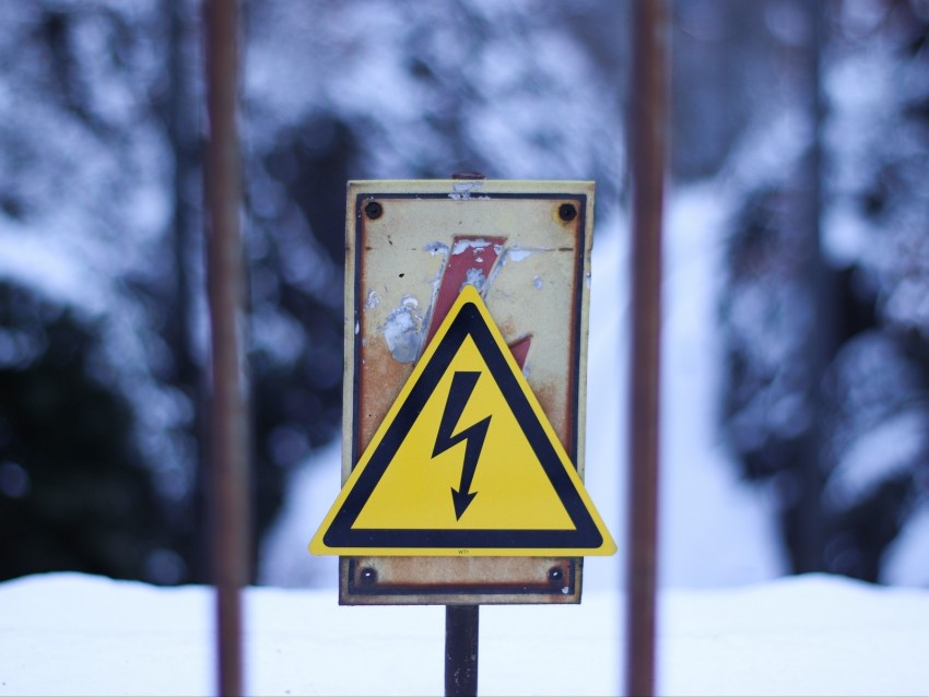sign, voltage, warning