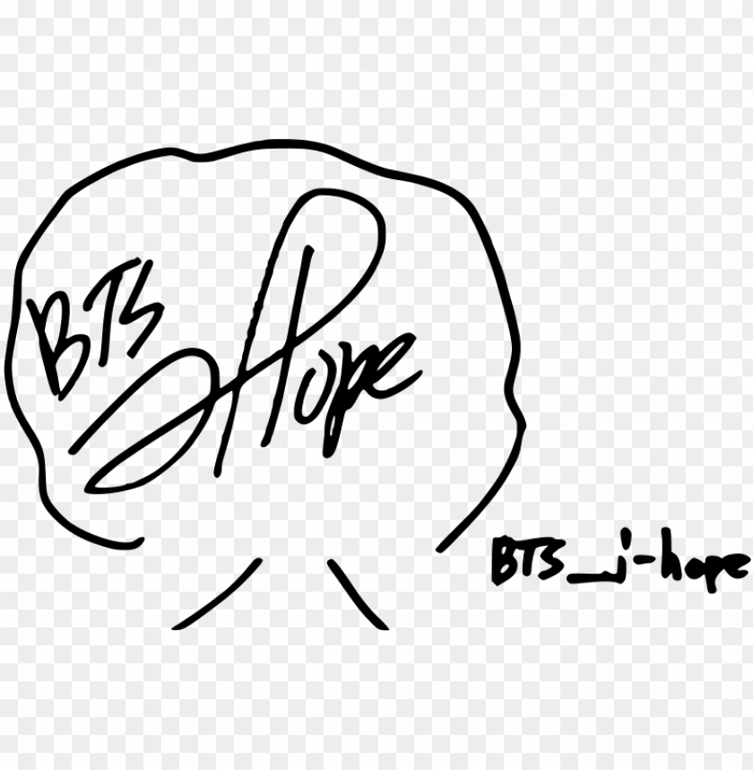 signature of bts j hope bts j hope autograph PNG transparent with Clear Background ID 209115