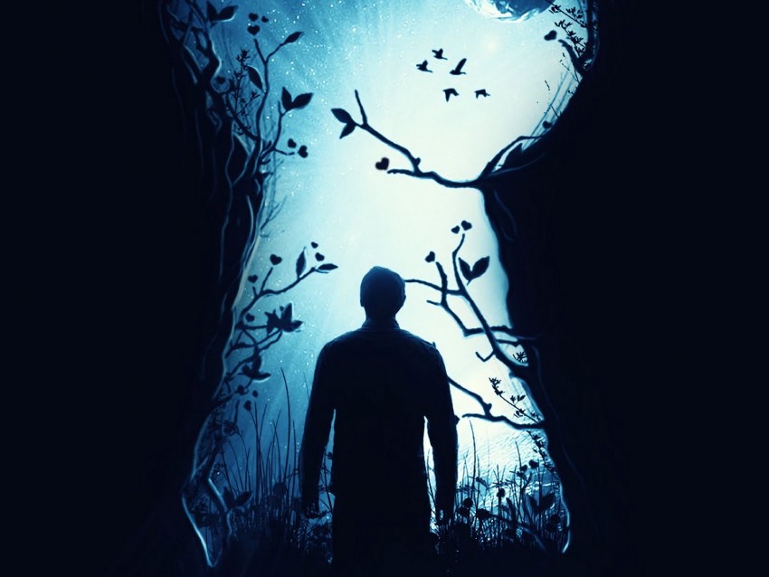 Silhouette Keyhole Fantasy Art Dark Png - Free PNG Images