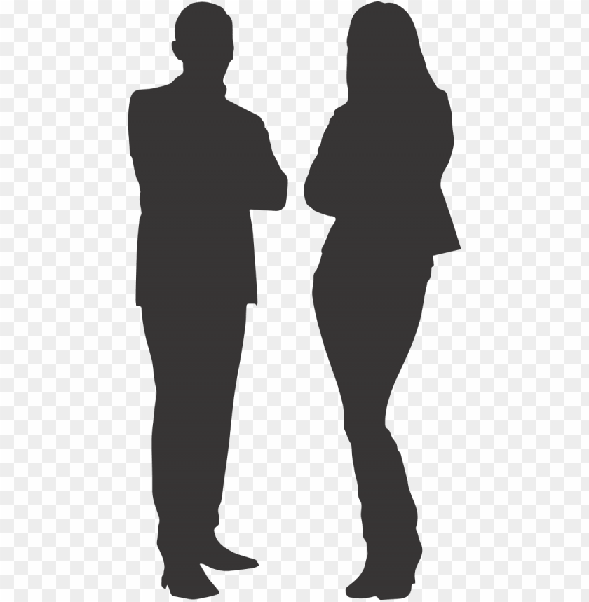 miscellaneous, silhouettes, silhouette man and woman, 