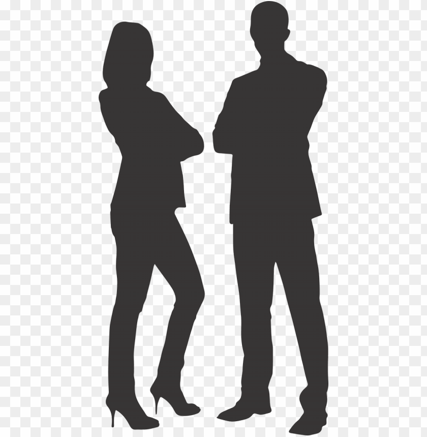 miscellaneous, silhouettes, silhouette man and woman on heels, 