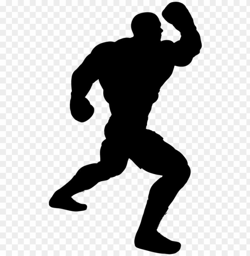 Silhouette Man Muscles Body Building Male Muscular - Silhouette PNG Transparent With Clear Background ID 237523