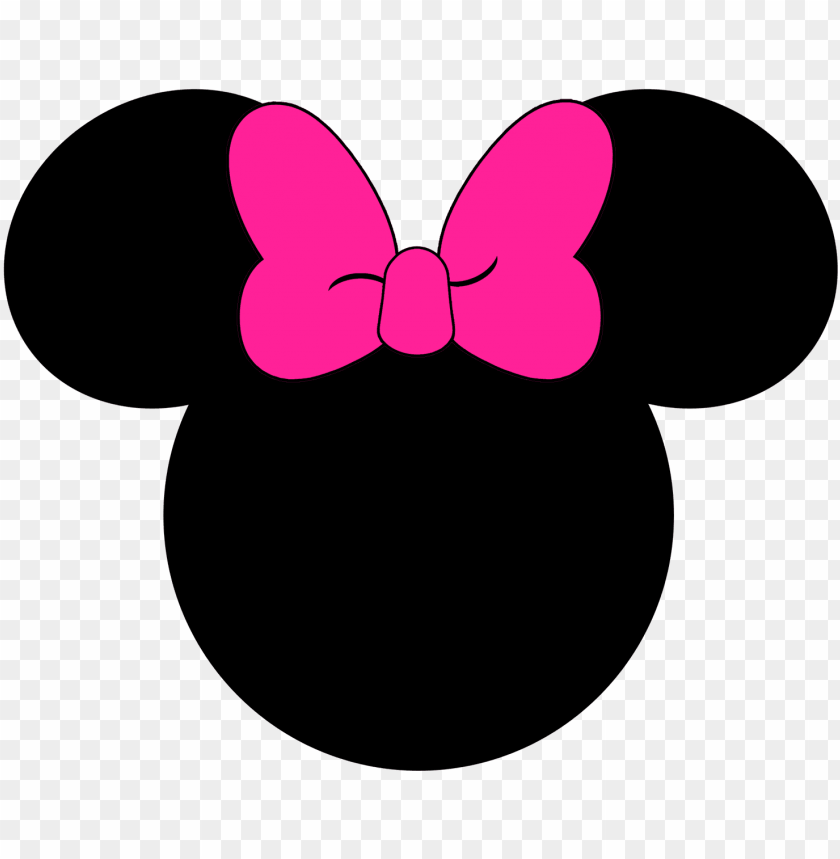 silhouette minnie mouse at getdrawings - minnie mouse head PNG image