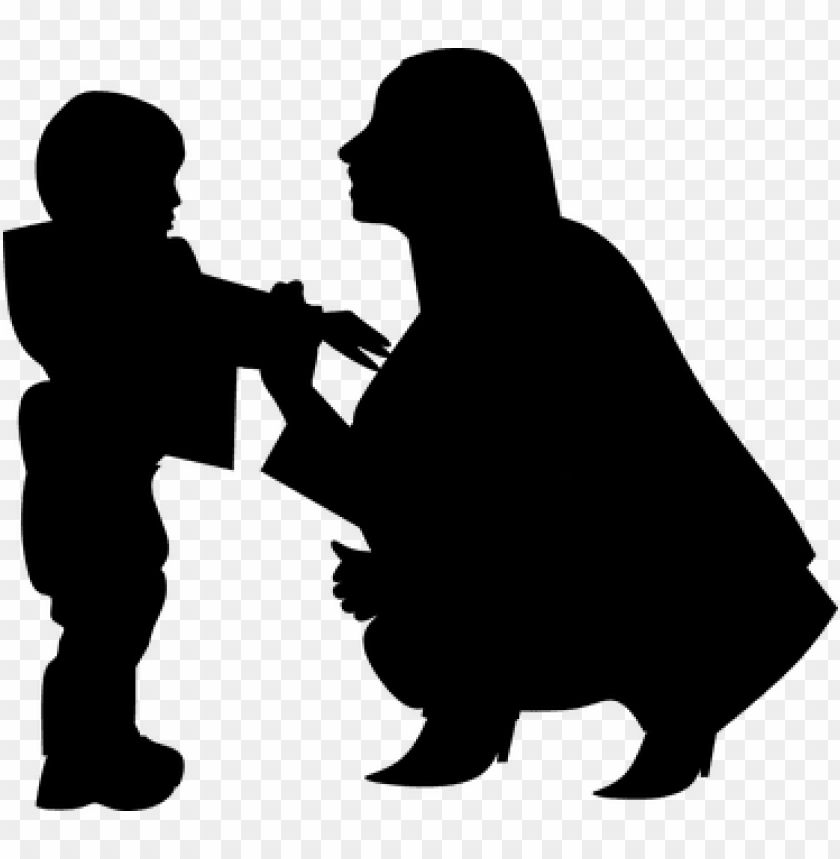 Silhouette Mothers Day Woman - Transperent Mother And Son PNG Transparent With Clear Background ID 144481