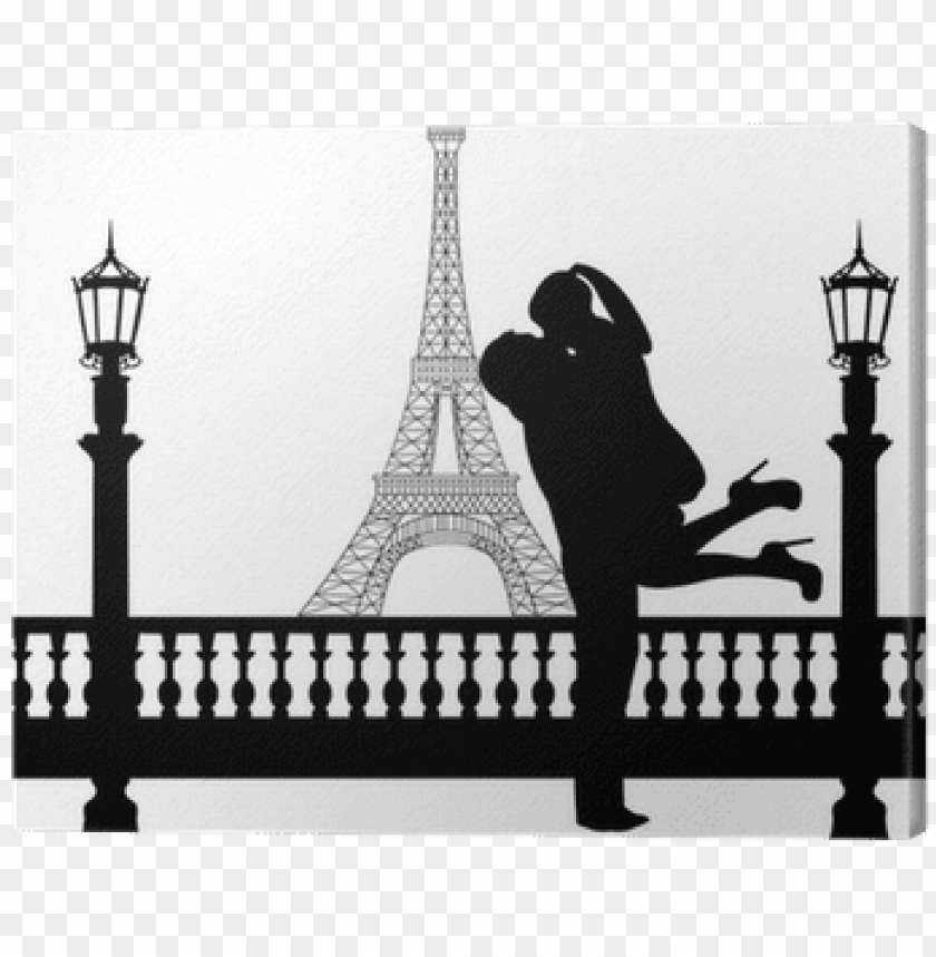 free PNG silhouette of couple kissing in paris PNG image with transparent background PNG images transparent
