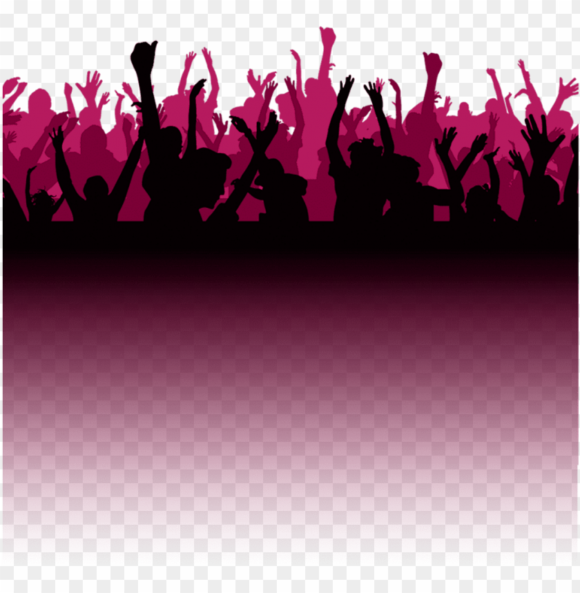silhouette #people #music #pink - silhouette party people PNG image with  transparent background | TOPpng