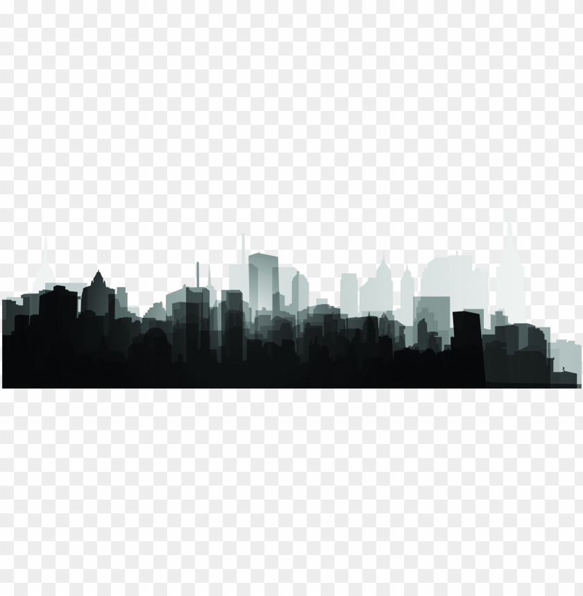 Silhouette Skyscraper City - Skyscraper City PNG Transparent With Clear Background ID 209888