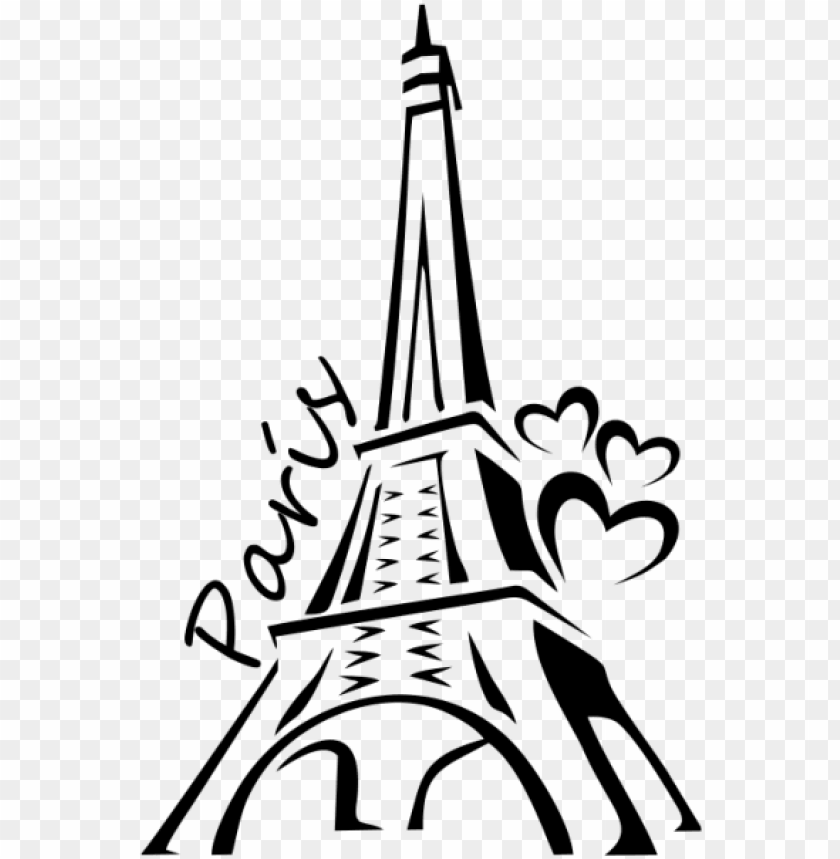 Silueta De Torre Eiffel Torre De Paris Dibujo Png Image With Transparent Background Toppng