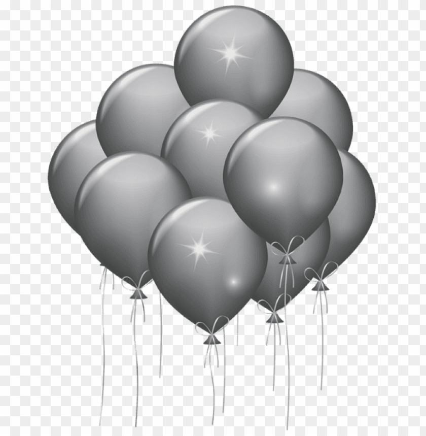 Download Download Silver Balloons Transparent Png Images Background Toppng