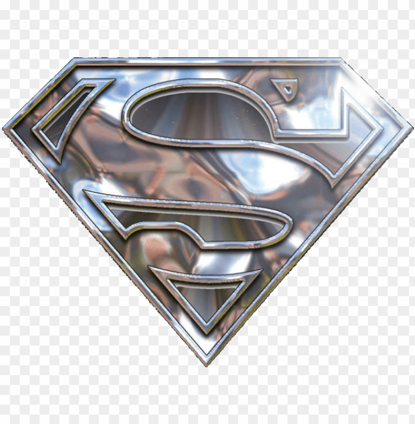 free PNG silver chrome superman logo - superman logo animated gif PNG image with transparent background PNG images transparent