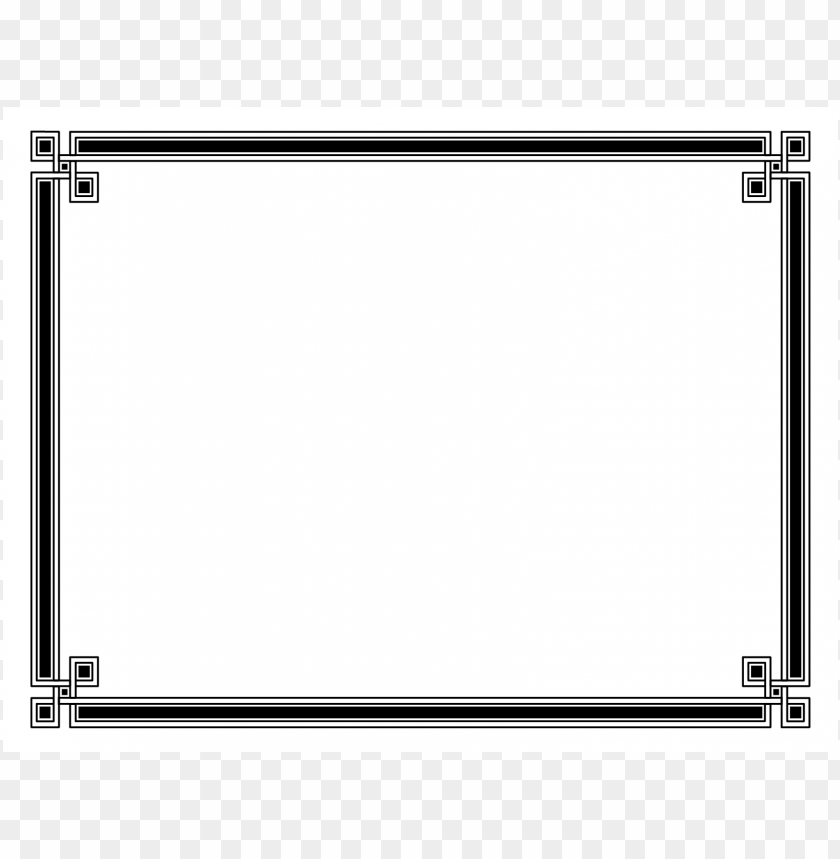 simple certificate frame PNG transparent with Clear Background ID 99721