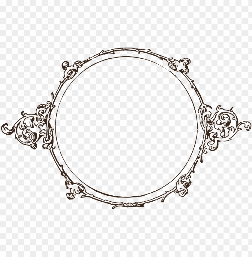 simple circle frame PNG transparent with Clear Background ID 119058