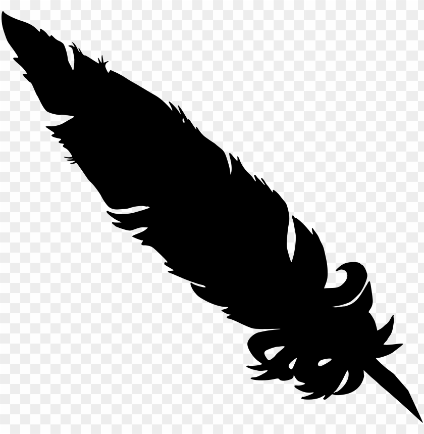 simple feather silhouette png - Free PNG Images@toppng.com