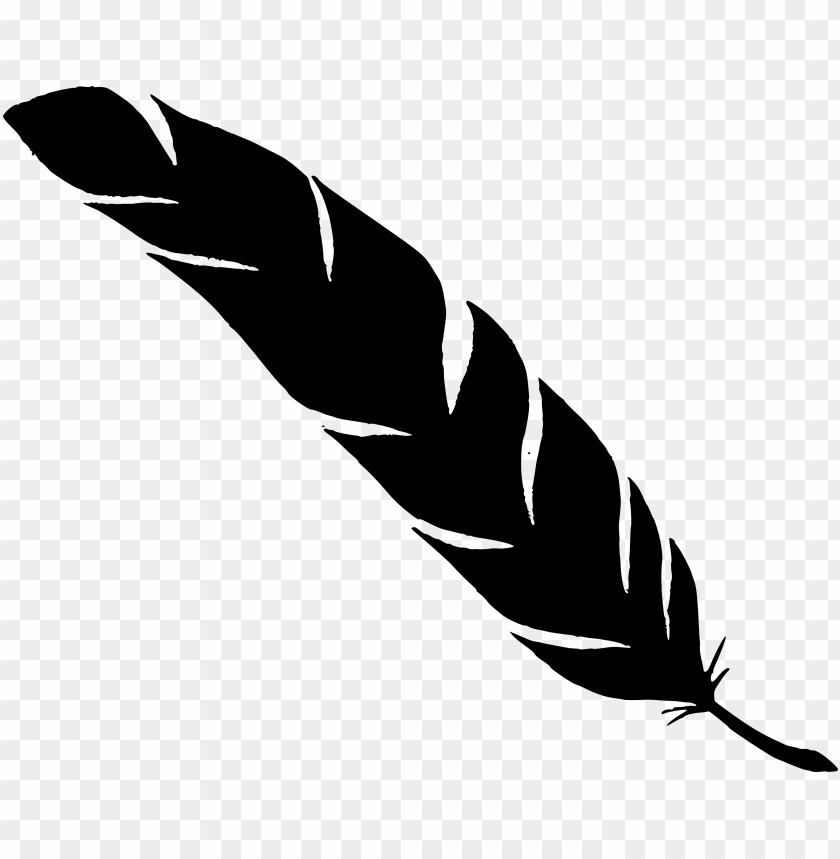 Transparent simple feather silhouette PNG Image - ID 4158