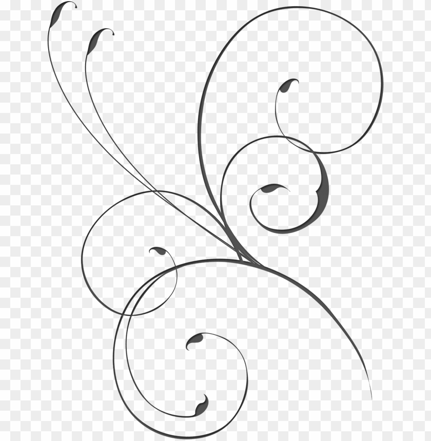 simple flourish clipart line art PNG transparent with Clear Background ID 204009