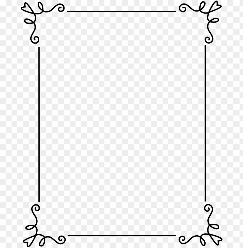 simple line borders png PNG image with transparent background | TOPpng