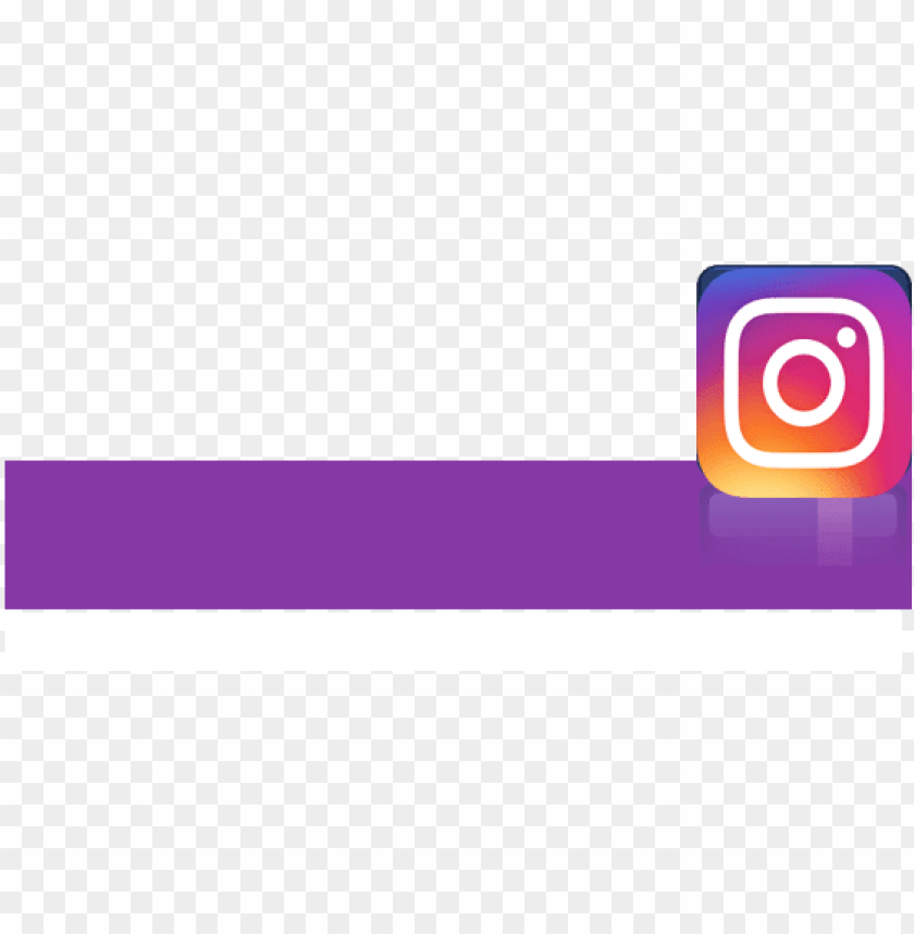 Simple Lower Third Social Media Instagram Circle Png Image With