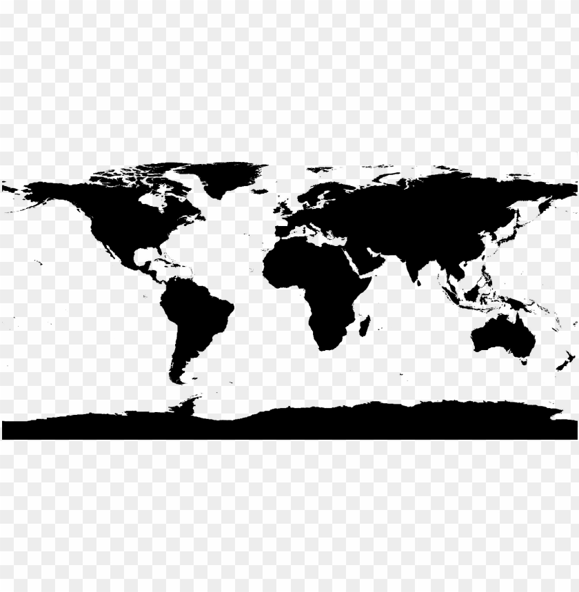 world map black and white png Simple World Map Black Png Image With Transparent Background world map black and white png