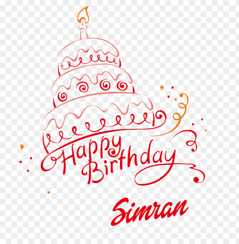 Download simran happy birthday name png png images background | TOPpng