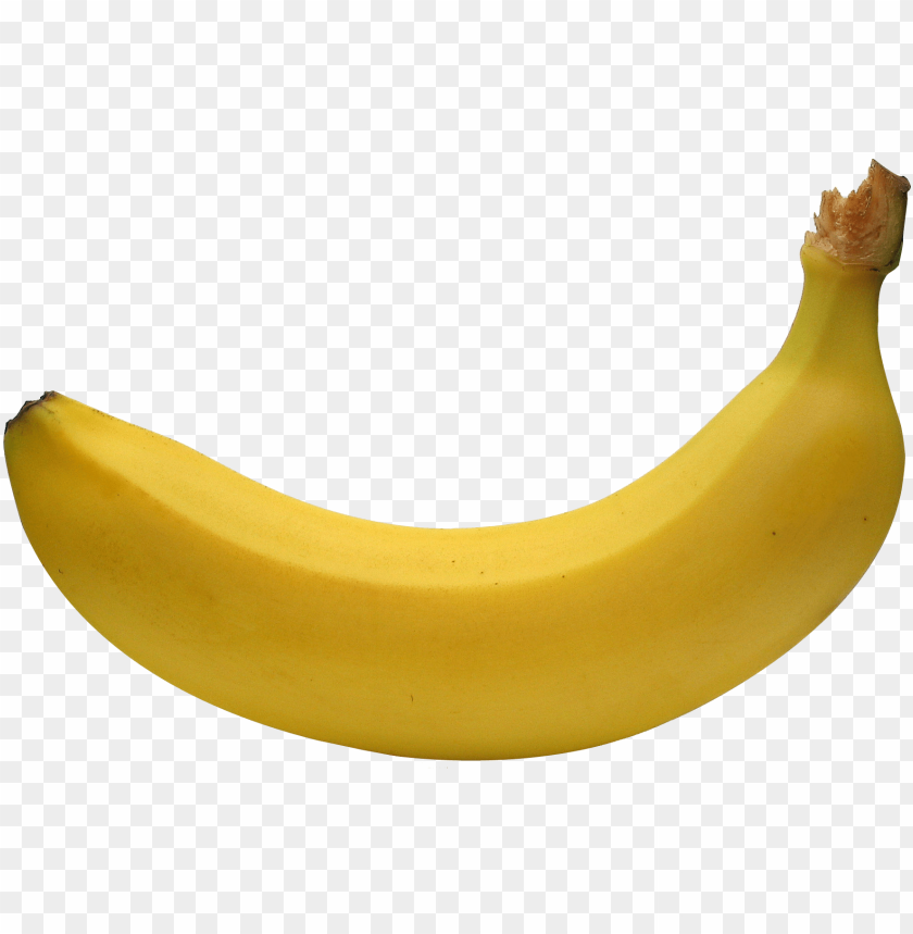 single banana PNG images with transparent backgrounds - Image ID 12406