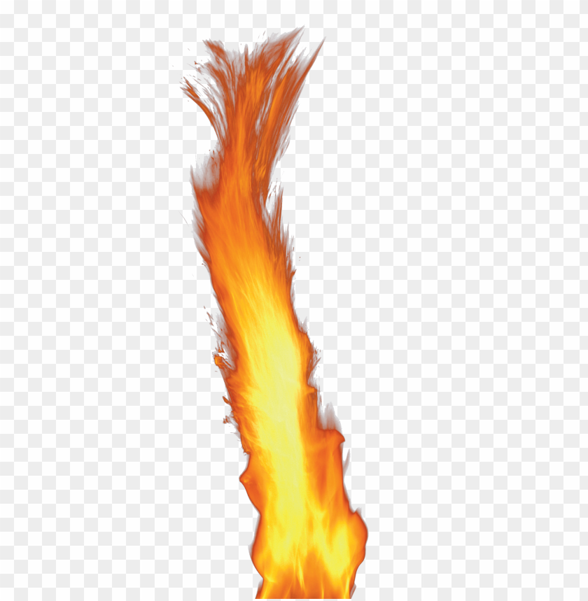 single flame fire PNG with Transparent Background ID 9264