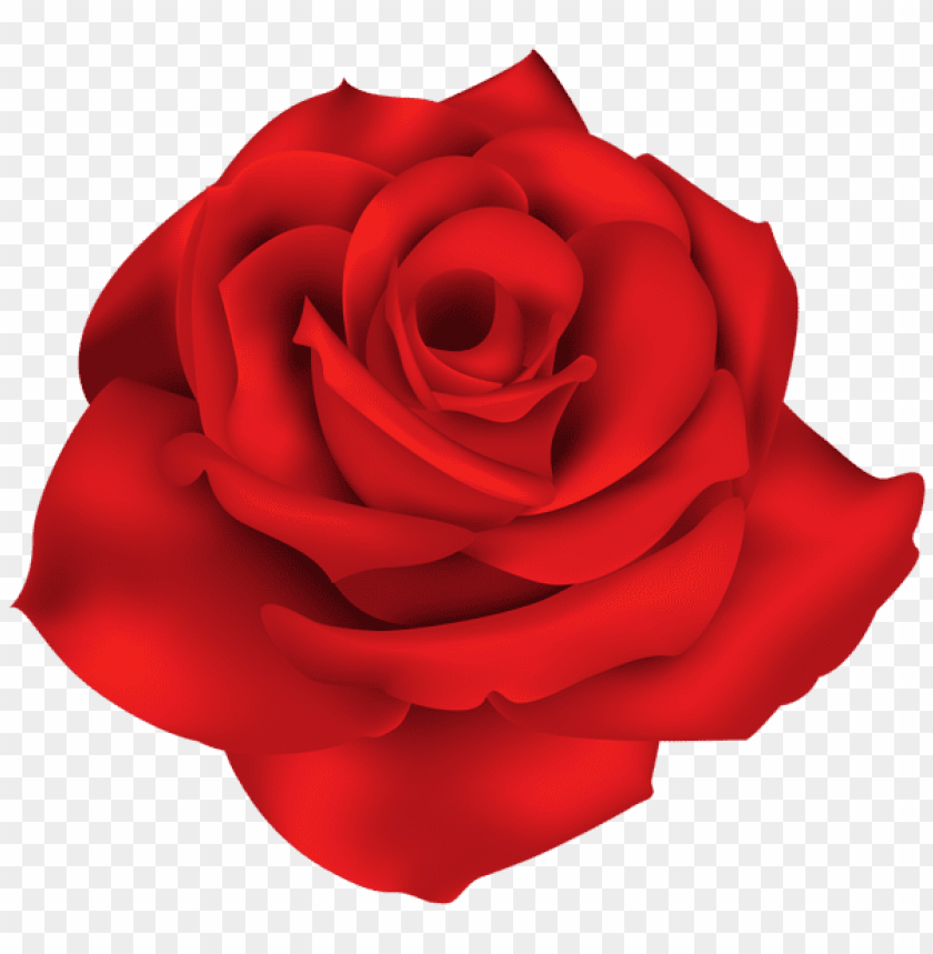 PNG image of single red rose with a clear background - Image ID 44218