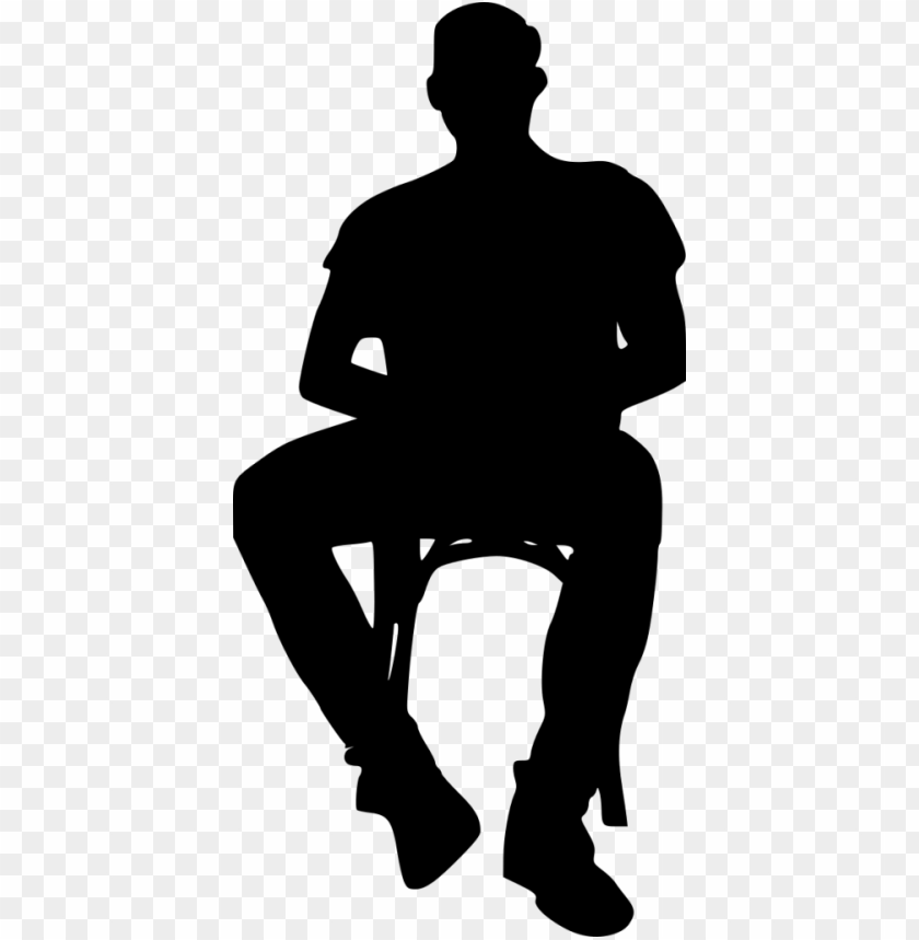 free PNG Sitting in Chair Silhouette png - Free PNG Images PNG images transparent