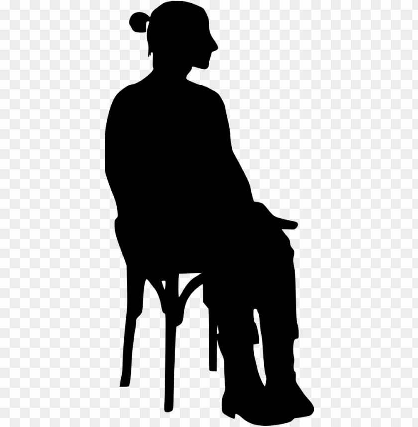 free PNG Sitting in Chair Silhouette png - Free PNG Images PNG images transparent