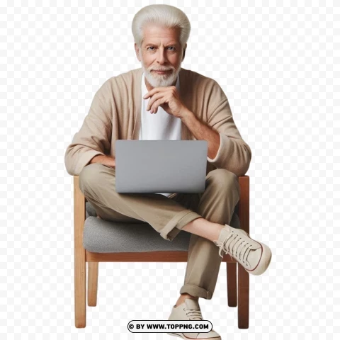 Old Man,   character, technology,senior,   elderly,   isolated,  internet