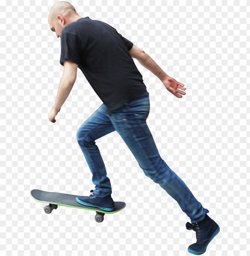 Transparent background PNG image of skateboard - Image ID 26775