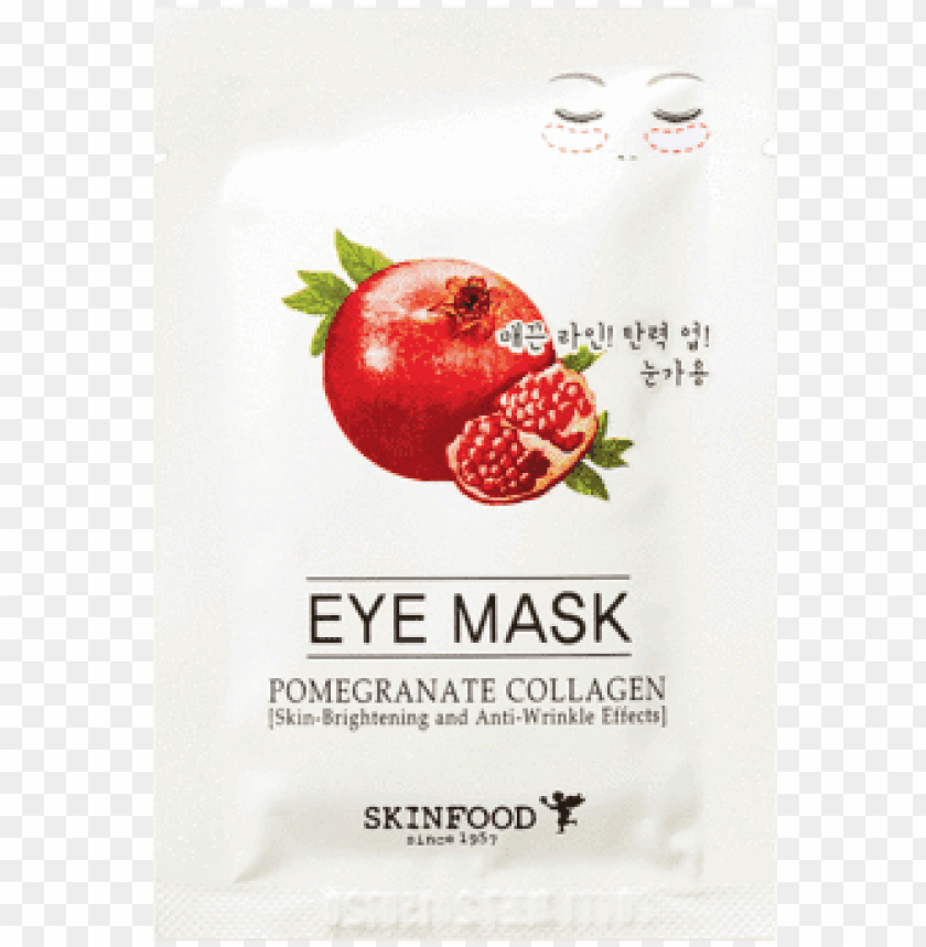 skinfood pomegranate collagen eye mask PNG image with transparent background@toppng.com