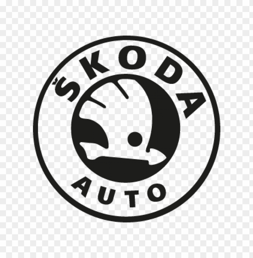  skoda auto black vector logo free - 463820