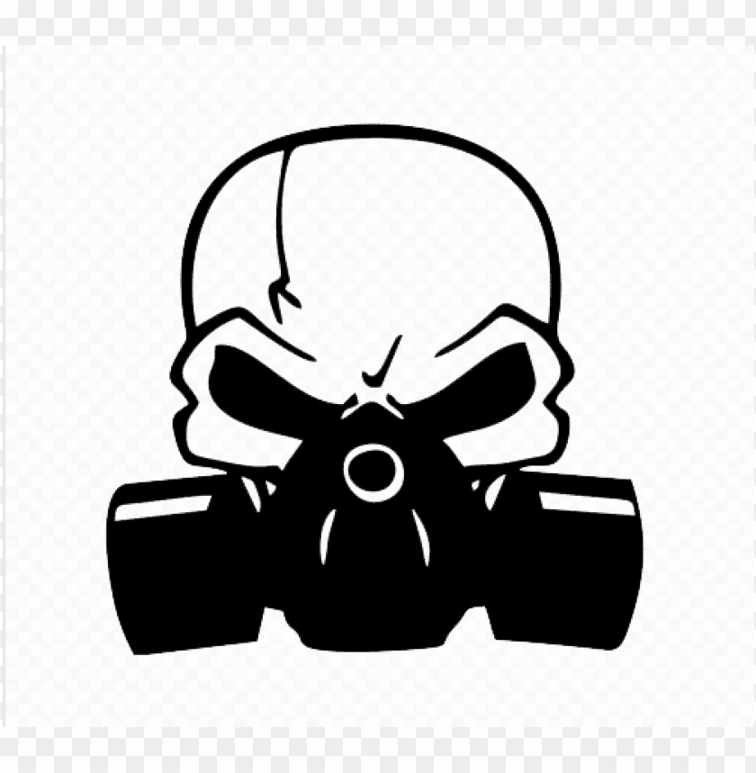 Skull And Gas Mask Decal Skull With Gas Mask Png Image With