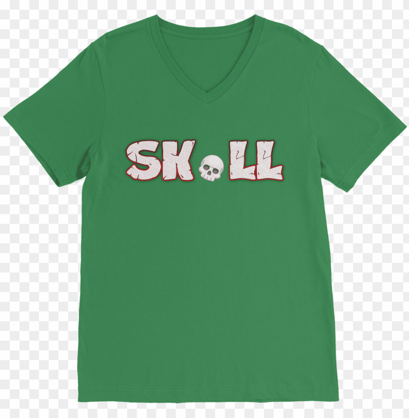 Skull Emoji Classic V Neck T Shirt Everything Skull Elliott