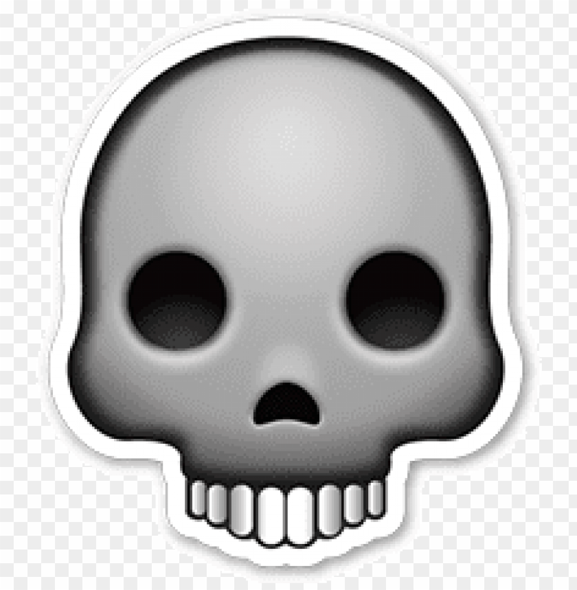 people, skulls and skeletons, skull emoji sticker, 