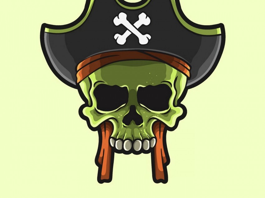 skull, pirate, vector, art