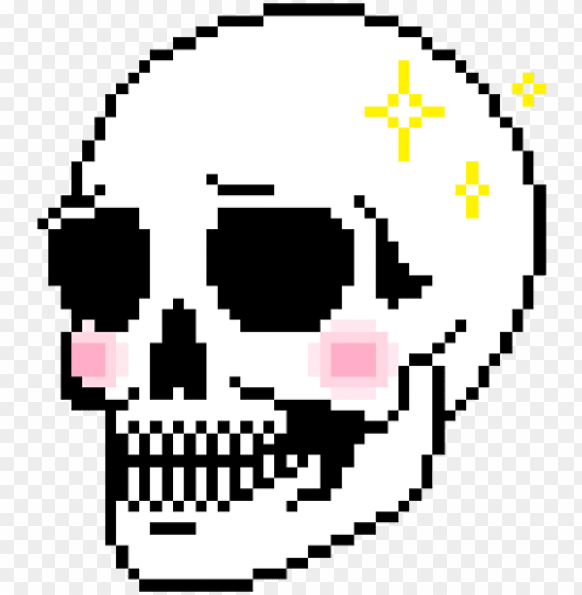 Skull Pixel Pixelart Calavera Tumblr Cool Freetoedit Skull Pixel Art Gif Png Image With Transparent Background Toppng