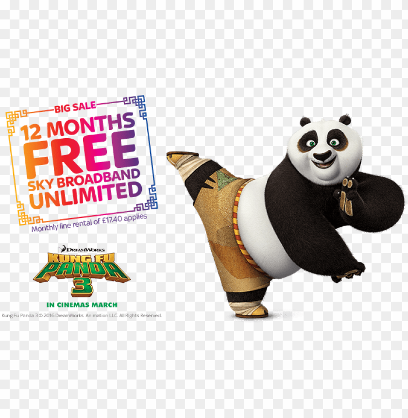 sky kung fu panda PNG image with transparent background@toppng.com