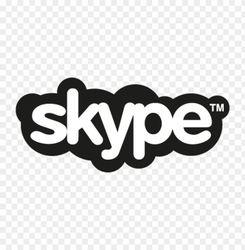  skype black vector logo free download - 463885