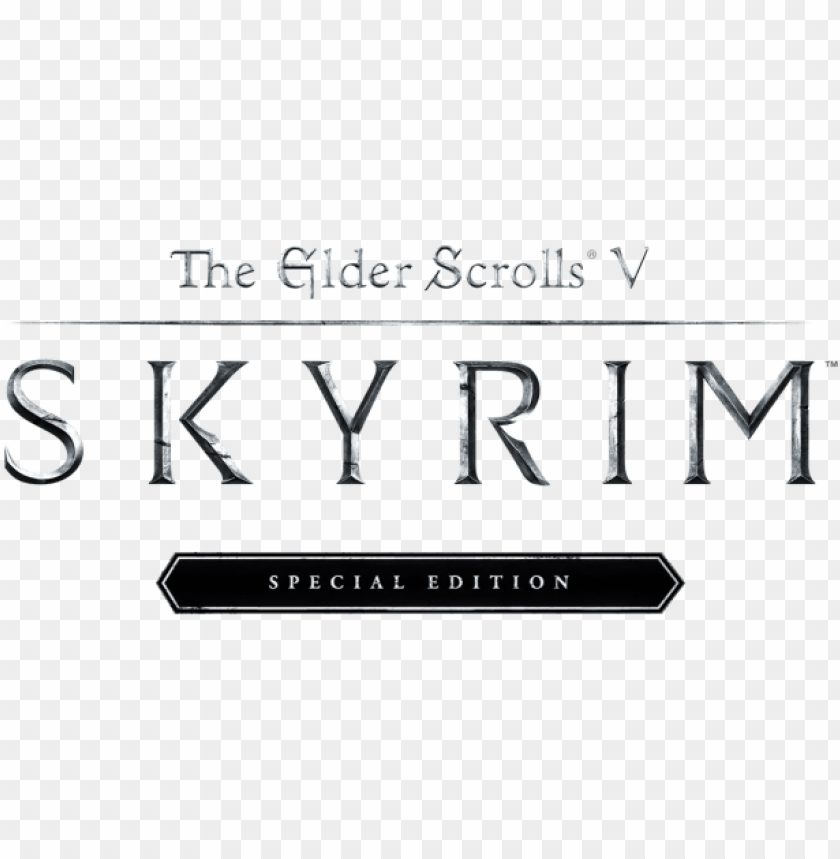 Skyrim Special Edition Patched - Elder Scrolls V Skyrim Special Edition Logo PNG Transparent With Clear Background ID 169860