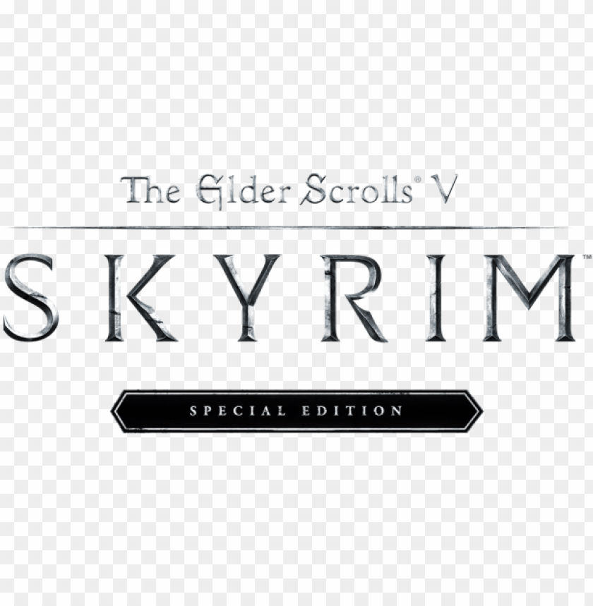 skyrim logo transparent