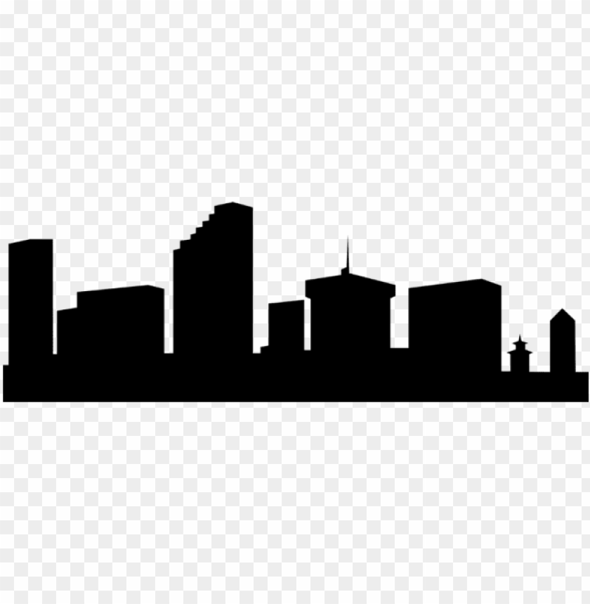 skyscraper clipart generic - city skyline silhouette black PNG image with transparent background@toppng.com