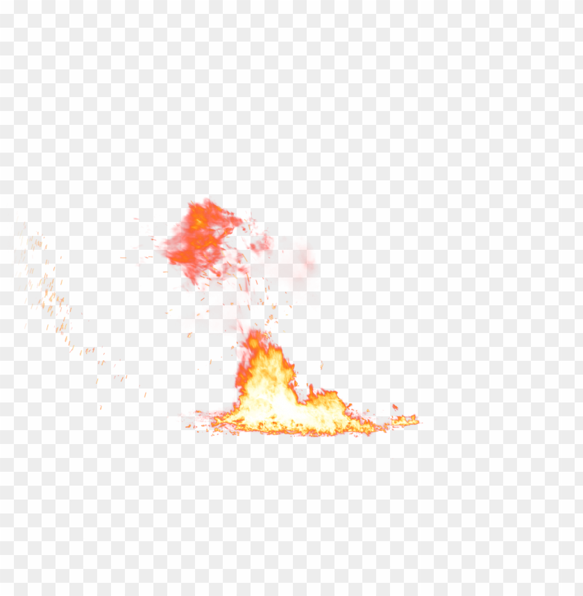 small fire on the ground PNG with Transparent Background ID 9274