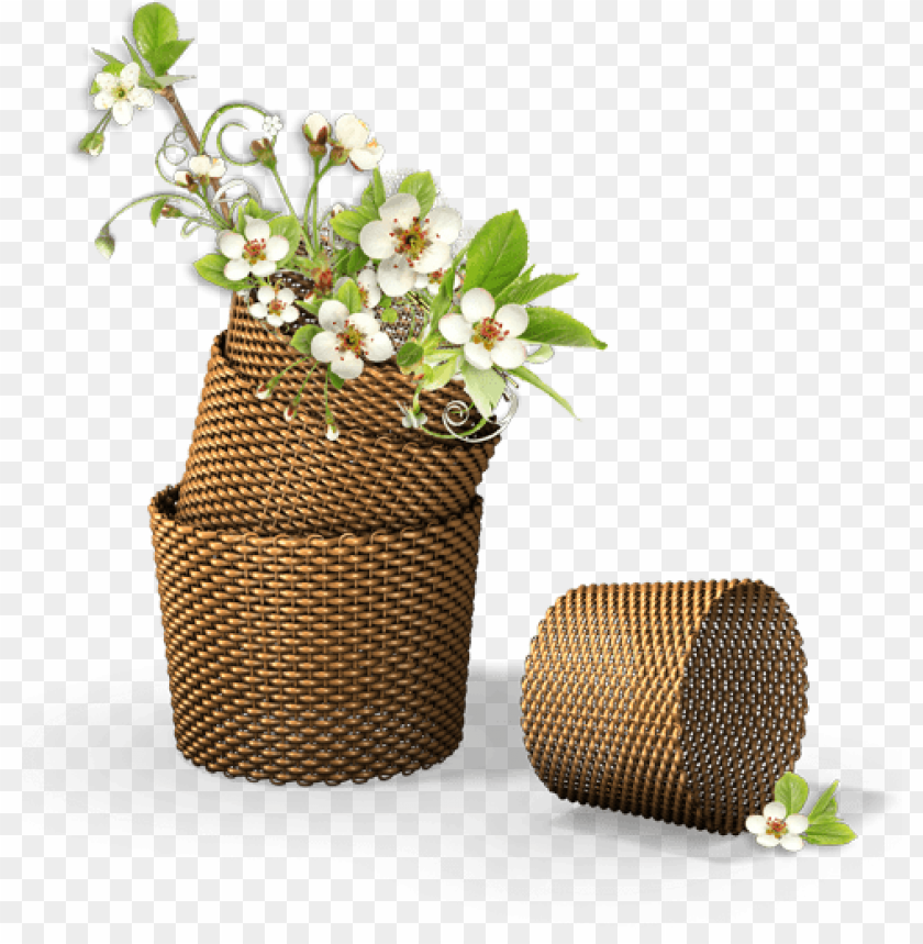 small flowers in the basket