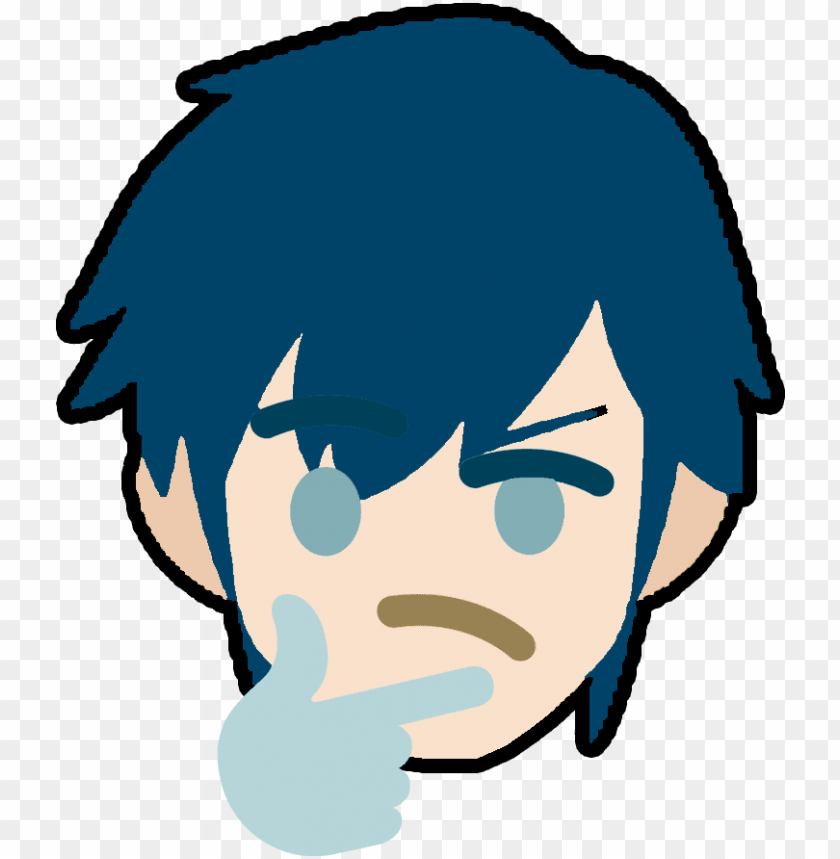 Smashultimatemarththink Discord Emoji Super Smash Bros Ultimate Marth Png Image With Transparent Background Toppng